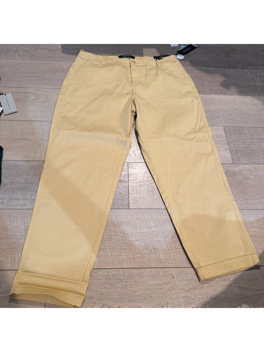 Liverpool Womens Golden Yellow Pants Size 12 Ryder Straight Leg Trouser